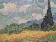 Vincent Van Gogh Wheat Field with Cypresses at the Haute Galline near Eygalieres (nn04) china oil painting reproduction